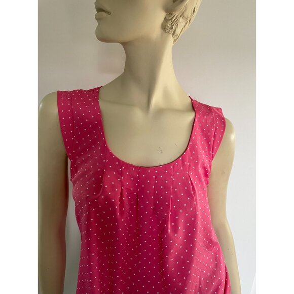 Pink Polka Dot Sleeveless Blouse, Size M, Candie’s, Size M, Barbiecore - Picture 5 of 10